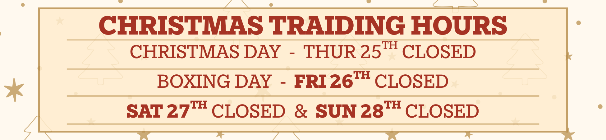 Copy of Copy of Christmas Gift Vouchers Banner