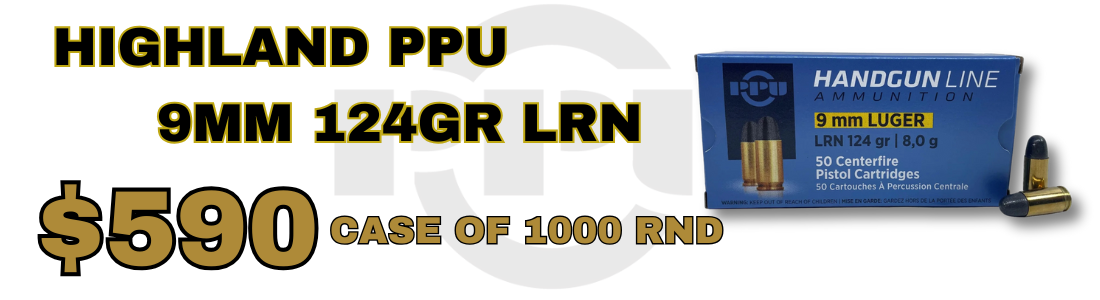 highland ppu 9mm 124gr lrn